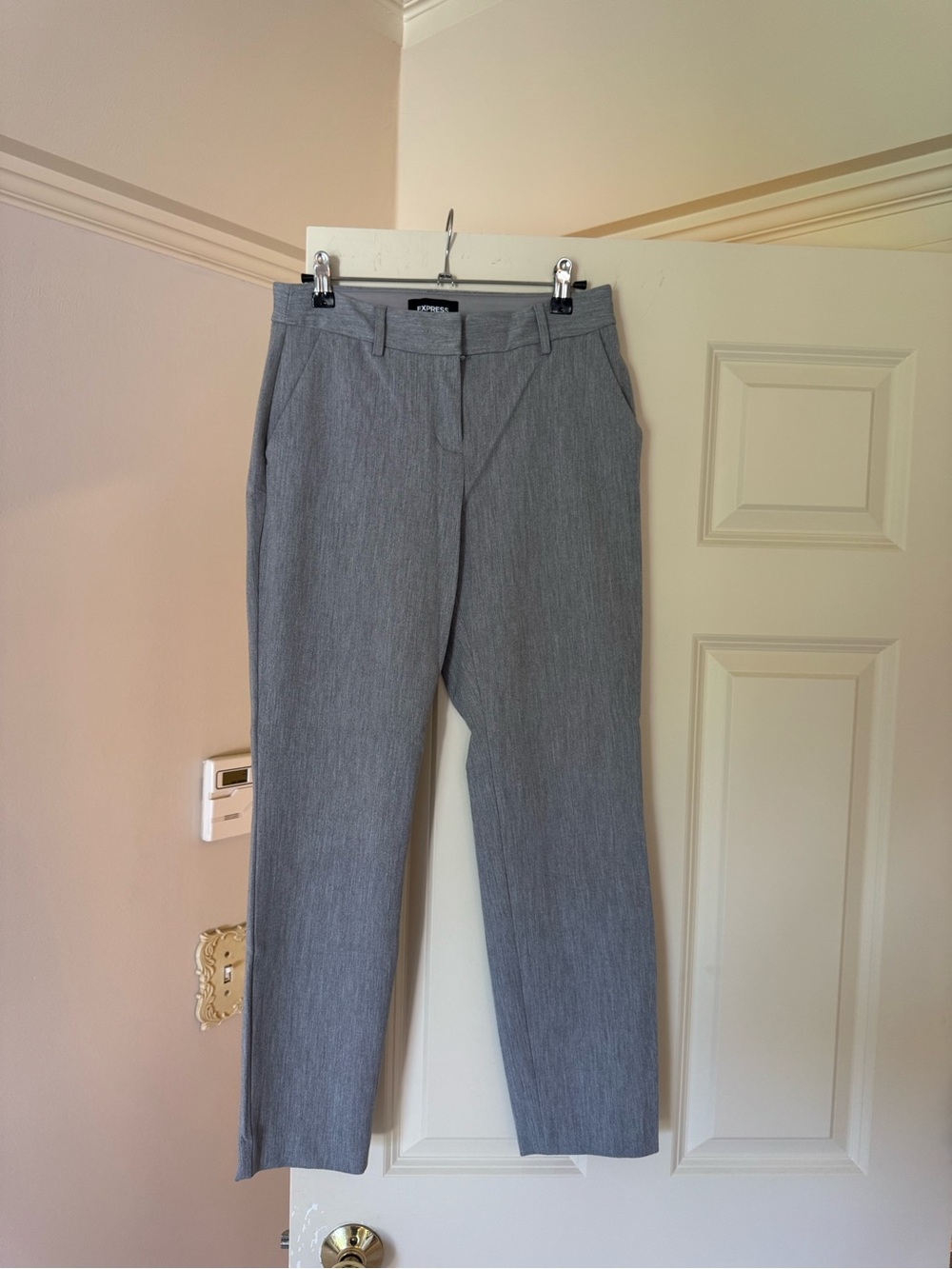Express Women's Gray Mid Rise Dress Pants